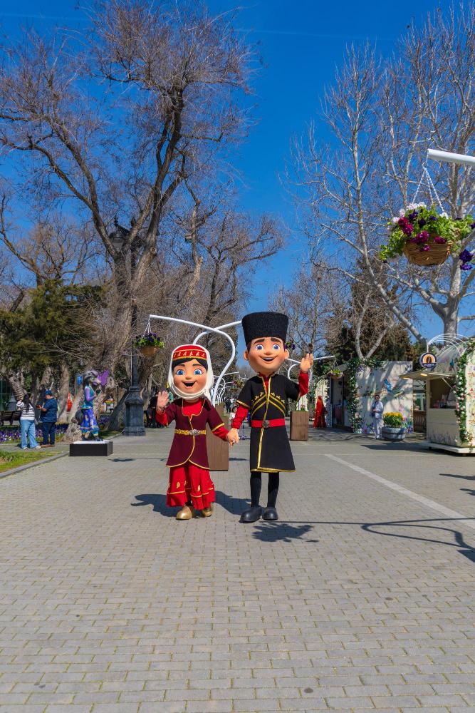 Novruz mood in baku boulevard